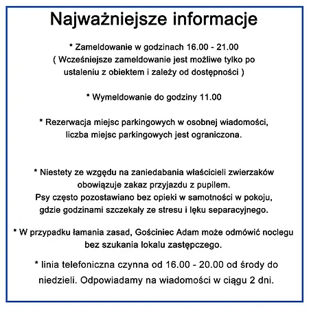 Gosciniec Adam 3* 斯克拉斯卡波伦巴